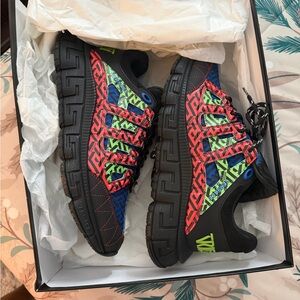 Versace Black Multicolor Sneakers